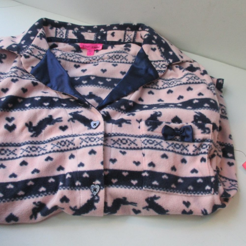 *Betsey Johnson Pink & Blue Soft Pajama Top
